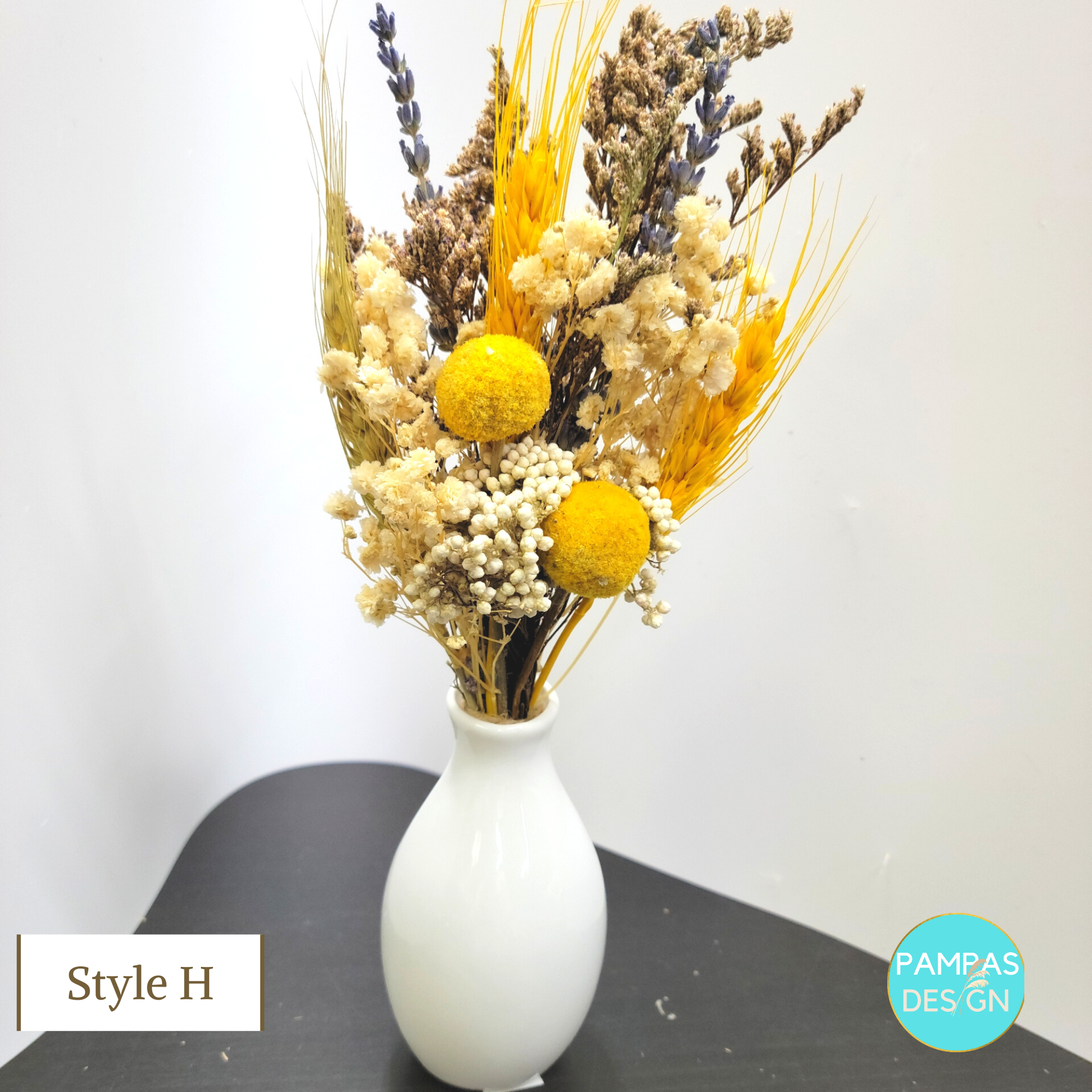 Mini Dried Flower Bouquets - Yellow – thebeautifulroom