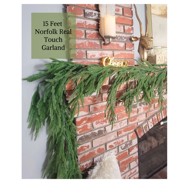 15 Feet Norfolk Real Touch Garland