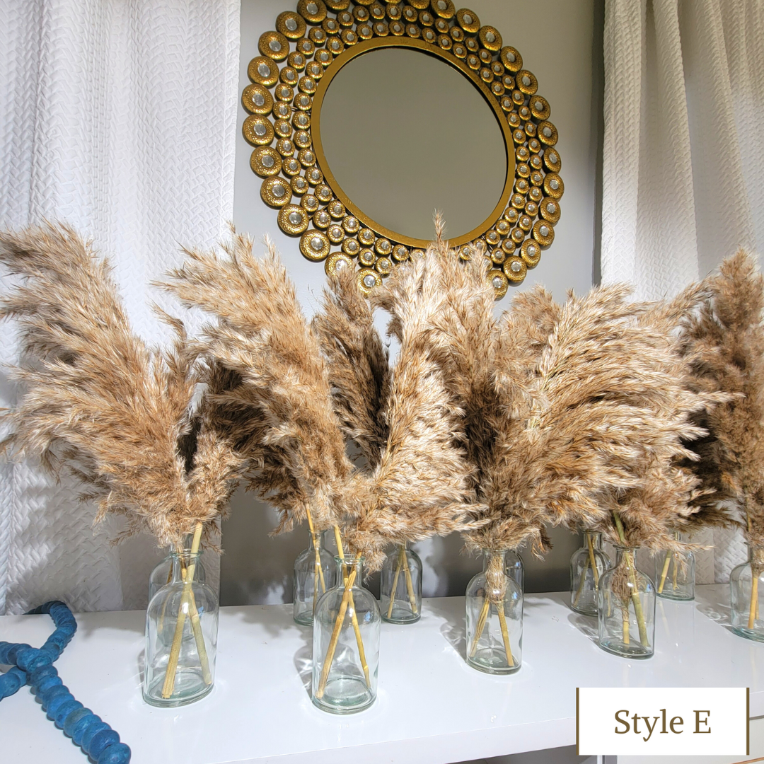 PAMPAS GRASS Golden Brown 20 Inches Tall Boho Decor Wedding Decor Bulk 