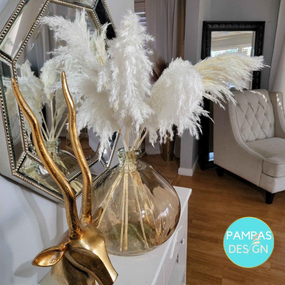 Bunch of Pampas Grass, Small, Brown – Be Home